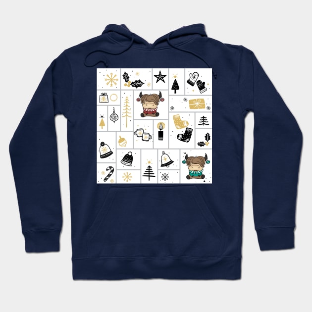 Highland Cows | Funny Christmas Ideas 2022 Hoodie by i am Cuta